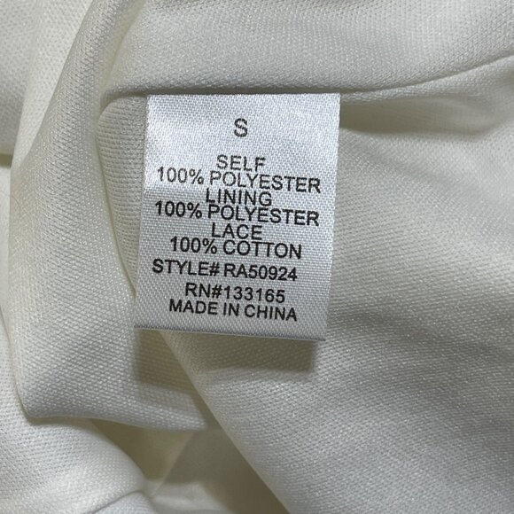 Altar'd State Fit & Flare Dress Cut Out Lace Size S Small Creamy White - Picture 8 of 9